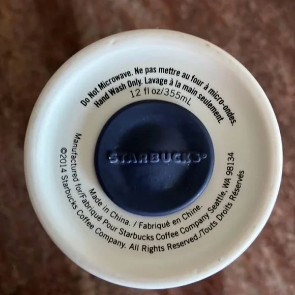 NWOT Starbucks University of Washington Ceramic Tumbler - Picture 5 of 7